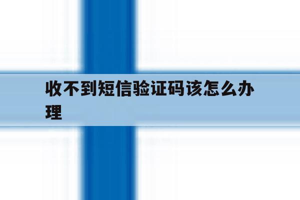 收不到短信验证码该怎么办理 收不到短信验证码该怎么办理