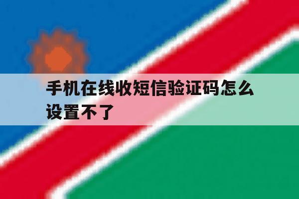 手机在线收短信验证码怎么设置不了 手机在线收短信验证码怎么设置不了