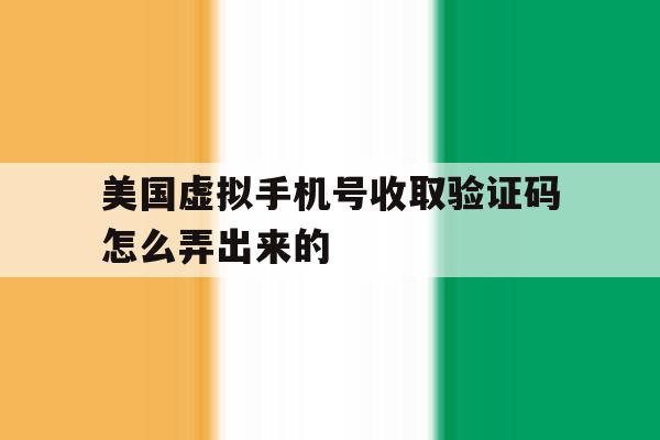 美国虚拟手机号收取验证码怎么弄出来的 美国虚拟手机号收取验证码怎么弄出来的