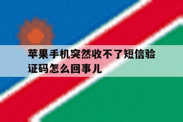 苹果手机突然收不了短信验证码怎么回事儿 苹果手机突然收不了短信验证码怎么回事儿