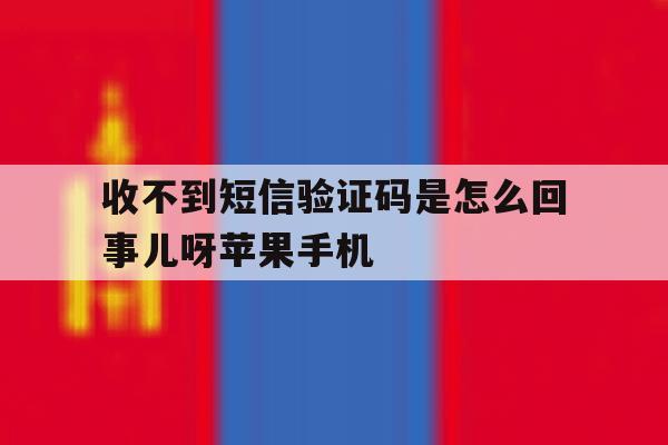 关于收不到短信验证码是怎么回事儿呀苹果手机的信息 关于收不到短信验证码是怎么回事儿呀苹果手机的信息