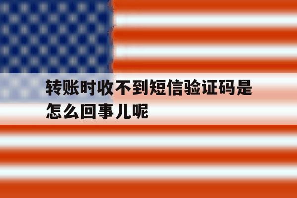 关于转账时收不到短信验证码是怎么回事儿呢的信息 关于转账时收不到短信验证码是怎么回事儿呢的信息