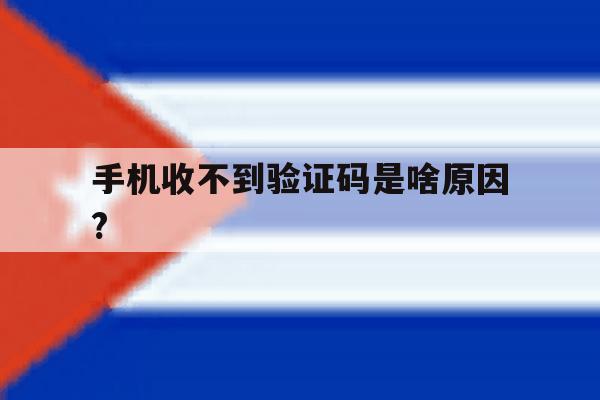手机收不到验证码是啥原因? 手机收不到验证码是啥原因?