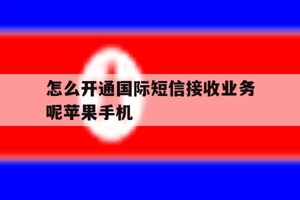 怎么开通国际短信接收业务呢苹果手机的简单介绍 怎么开通国际短信接收业务呢苹果手机的简单介绍