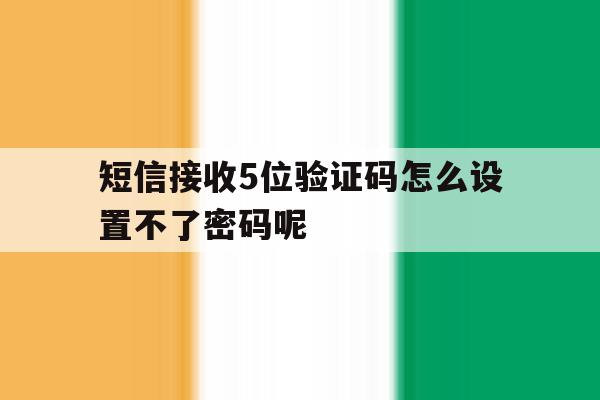 短信接收5位验证码怎么设置不了密码呢的简单介绍 短信接收5位验证码怎么设置不了密码呢的简单介绍