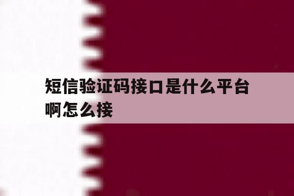 关于短信验证码接口是什么平台啊怎么接的信息 关于短信验证码接口是什么平台啊怎么接的信息